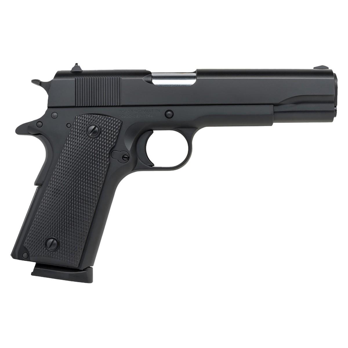 https3A2F2Fmedia.chattanoogashooting.com2Fimages2Fproduct2FMS101005192FMS101005192520Service_9_Right_Side.jpg Tisas 1911A1 Service 9 9MM 9 Rd Magazine (2) 5'' 1911 Cerakote Black - Image 1
