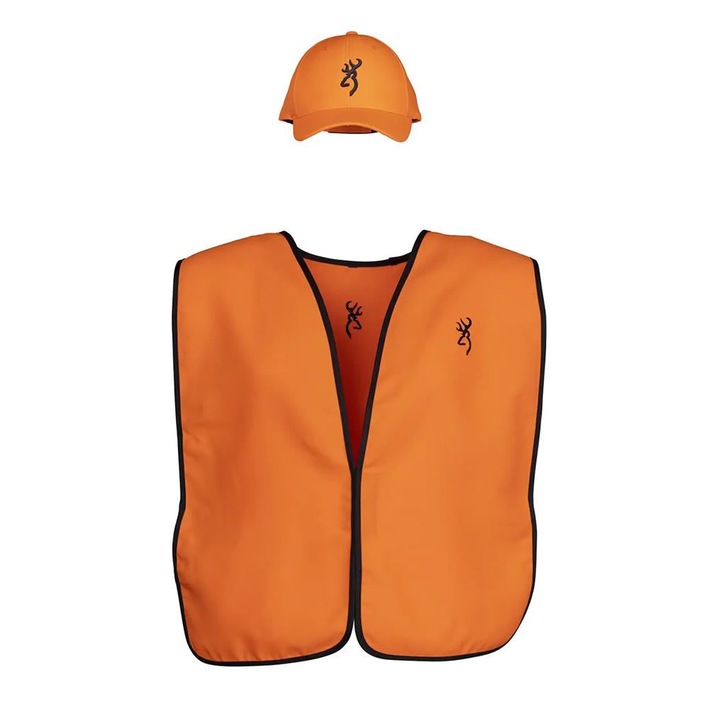 https3A2F2Fmedia.chattanoogashooting.com2Fimages2Fproduct2FQH305129012FQH30512901-1.jpg Browning Vest Cap Combo Blaze Orange - Image 1