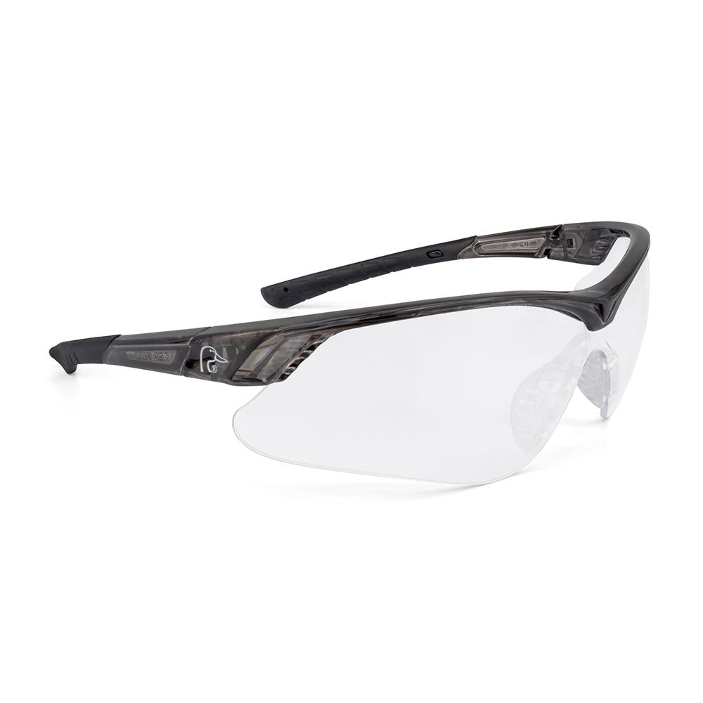https3A2F2Fmedia.chattanoogashooting.com2Fimages2Fproduct2FRFDUHF13010C2FRFDUHF13010C-1.jpg Ducks Unlimited Half Frame Shooting Glasses Black with Clear Lens - Image 1