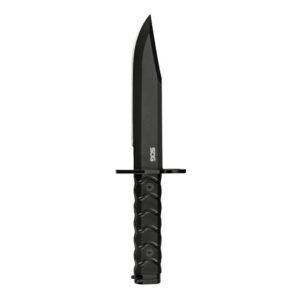 SOG Knives BAR15C Clip Point Bayonet Fixed Knife 7-1/10" Clip Point Blade Black