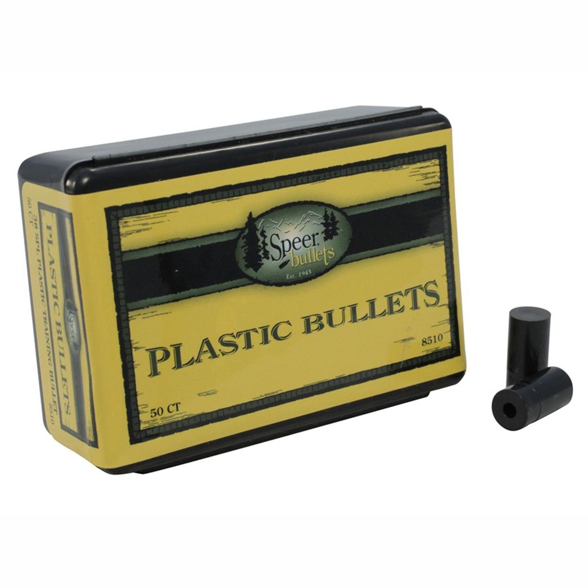 https3A2F2Fmedia.chattanoogashooting.com2Fimages2Fproduct2FSP85102FSP8510.jpg Speer Plastic Training Bullets .38 cal 50/ct - Image 1