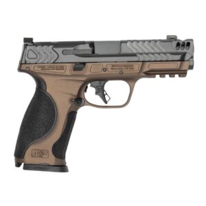 S&W PC M&P9 M2.0 Metal Carry Comp Midnight Bronze Grip Handgun 9mm Luger17rd Magazines(2) 4.22"
