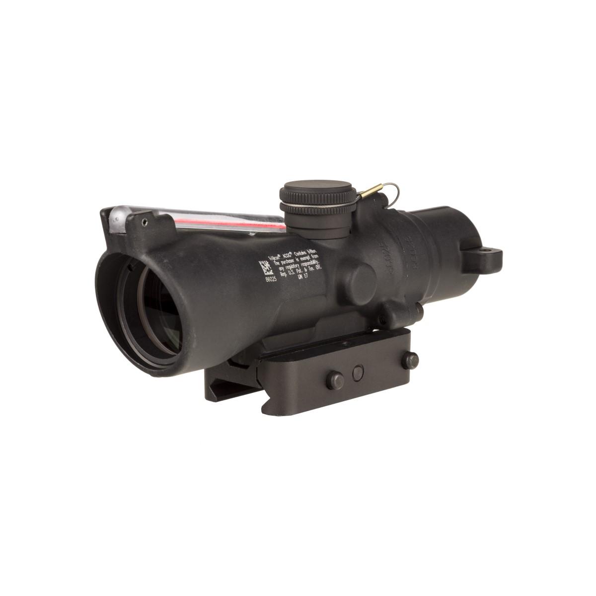 https3A2F2Fmedia.chattanoogashooting.com2Fimages2Fproduct2FTR4003572FTR400357.jpg Trijicon Compact ACOG 3x24 Rifle Scope Low Height Red Crosshair 7.62x39/123gr. Illuminated Black - Image 1