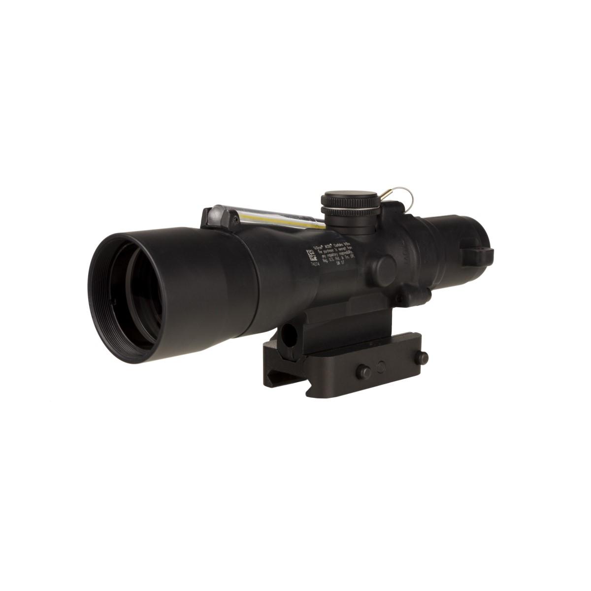 https3A2F2Fmedia.chattanoogashooting.com2Fimages2Fproduct2FTR4003812FTR400381.jpg Trijicon Compact ACOG 3x30 Rifle Scope Amber Crosshair 300BLK 115/220gr. Illuminated Black - Image 1