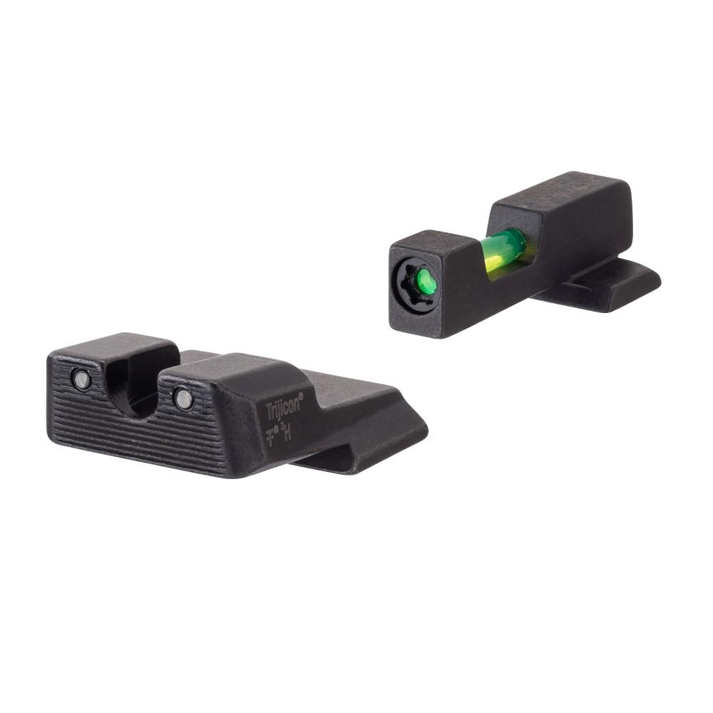https3A2F2Fmedia.chattanoogashooting.com2Fimages2Fproduct2FTR6011102FTR601110-1.jpg Trijicon DI Night Sight Set Green Front Green Rear for Smith & Wesson M&P Shield/Shield Plus/Shield 2.0 - Image 1
