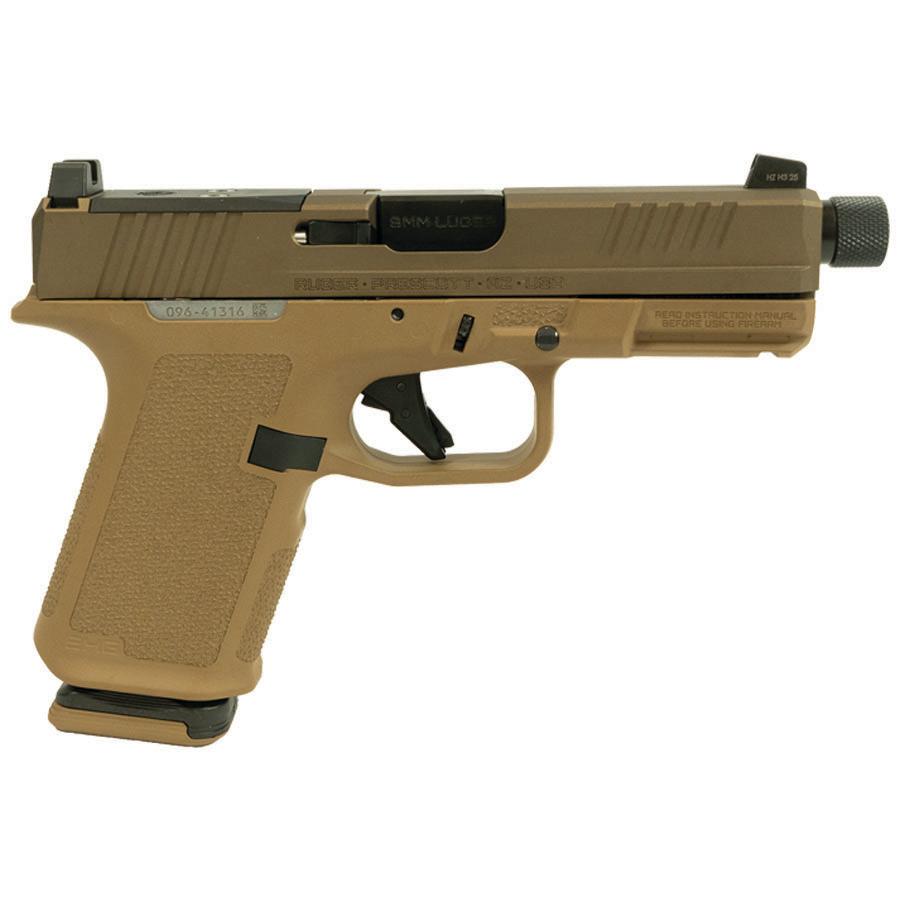 Ruger RXM Handgun 9mm Luger 15rd Magazines (2) 4.5" 1/2x28 Threaded Barrel Black Tan w/Slide Lock - Image 1