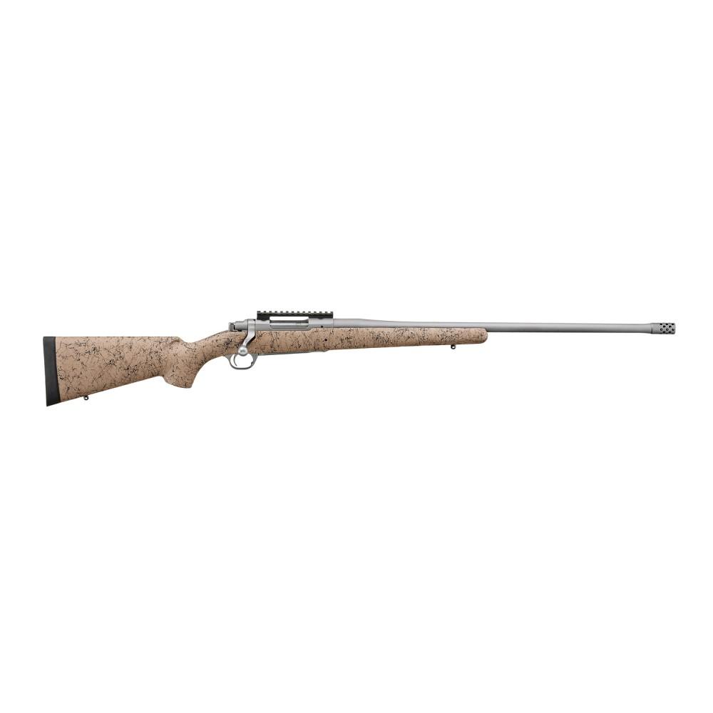 https3A2F2Fmedia.chattanoogashooting.com2Fimages2Fproduct2FUR571552FUR57155-1.jpg Ruger Hawkeye FTW Hunter Rifle .300 Win Mag 3rd Magazine 24" Barrel Tan and Black Speckled - Image 1