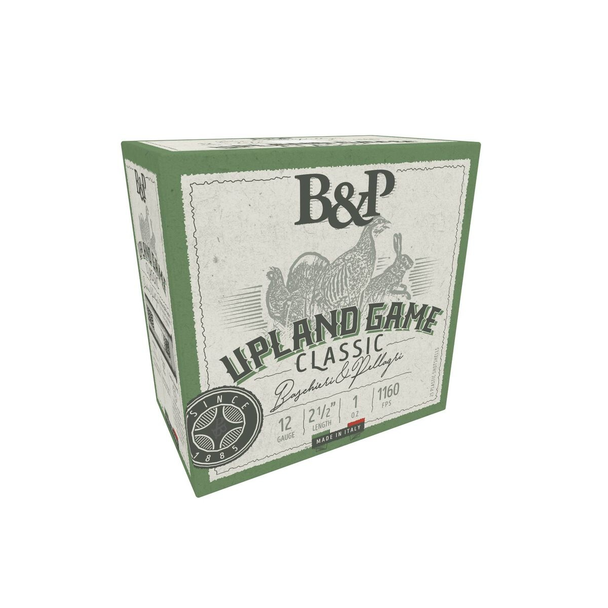 https3A2F2Fmedia.chattanoogashooting.com2Fimages2Fproduct2FXDCA7C02UGA0912F1111111.png B&P Upland Game Classic Shotshells 12ga 2-1/2'' 1oz 1160 fps #6 25/ct - Image 1