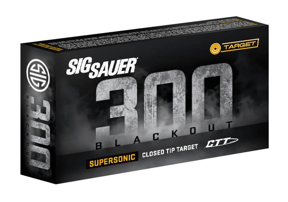 https3A2F2Fmedia.chattanoogashooting.com2Fimages2Fproduct2FXI7265922F300blk-4.jpg Sig Sauer Supersonic CTT Rifle Ammunition .300 AAC Blackout 125 gr 2145 fps 20/ct - Image 1