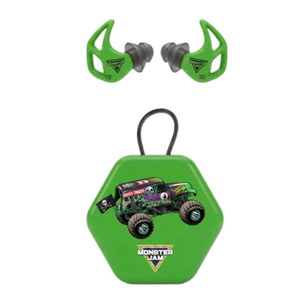 https3A2F2Fmedia.chattanoogashooting.com2Fimages2Fproduct2FXLX20MJGD2FXLX20MJGD-1.jpg Axil Monster Jam X20 Ear Plugs 17dB or 19dB Grave Digger Green - Image 1