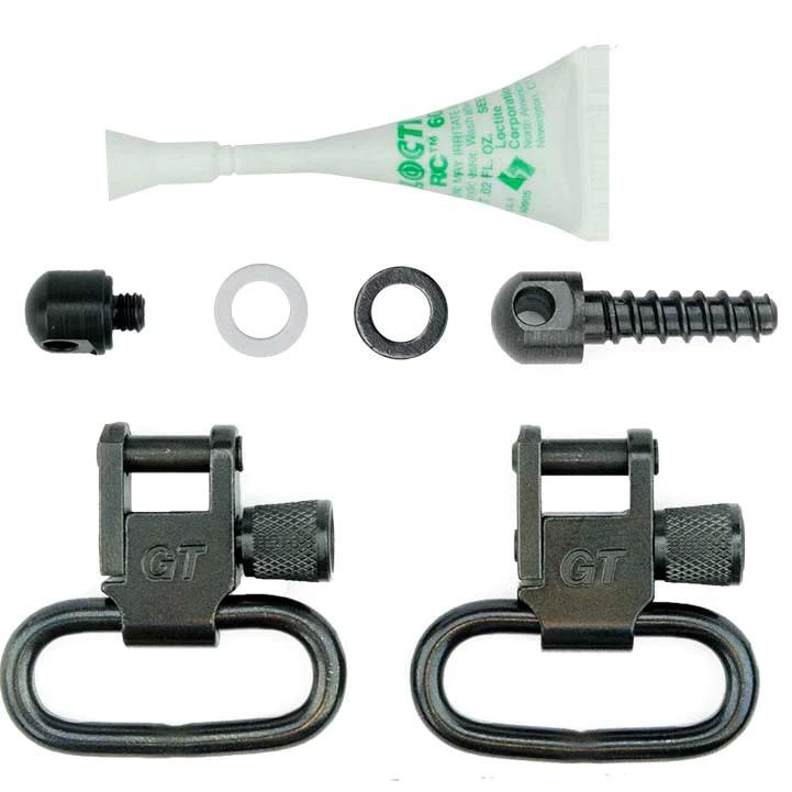 https3A2F2Fmedia.chattanoogashooting.com2Fimages2Fproduct2FXUGTSW312FXUGTSW31-1.jpg Grovtec Shotgun Locking Swivel Set for Mossberg 500 Black - Image 1