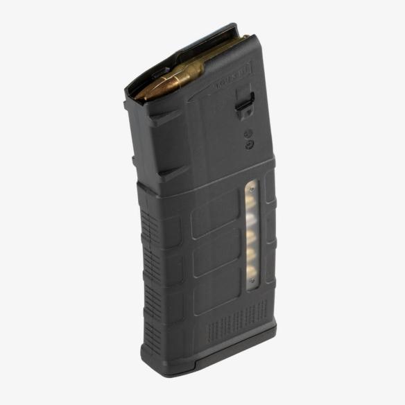https3A2F2Fmedia.chattanoogashooting.com2Fimages2Fproduct2FZZMAG577BLKI2FZZMAG577BLKI_1.jpg Magpul PMAG 25 M118 LR/SR GEN M3 Window Rifle Magazine Black 7.62X51MM NATO 25/rd - Image 1