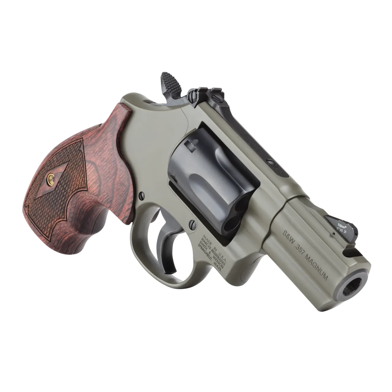 image-full-7772-caec1f2da45e6ba719ee2c45774514eb.webp SMITH & WESSON PC MODEL 19 CARRY COMP 357 MAG REVOLVER 2.5" MOSS CERAKOTE 6RD - Image 1