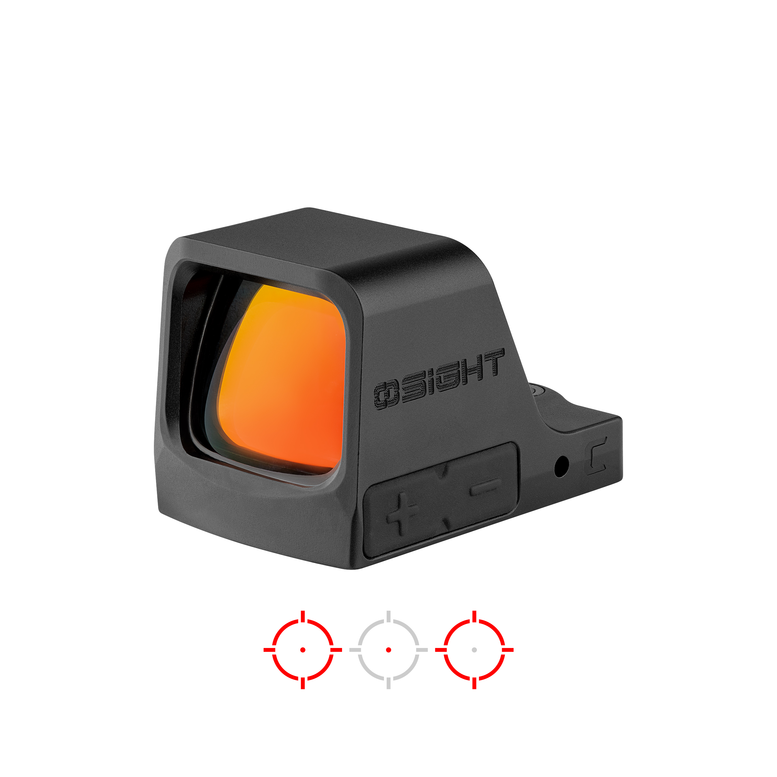 image-full-86565-5349878f5e45fb434948d8e592002541.jpg OSIGHT C 3 MOA DOT + 32 MOA CIRCLE OPEN RED DOT SIGHT RMR FOOTPRINT, BLACK - Image 1