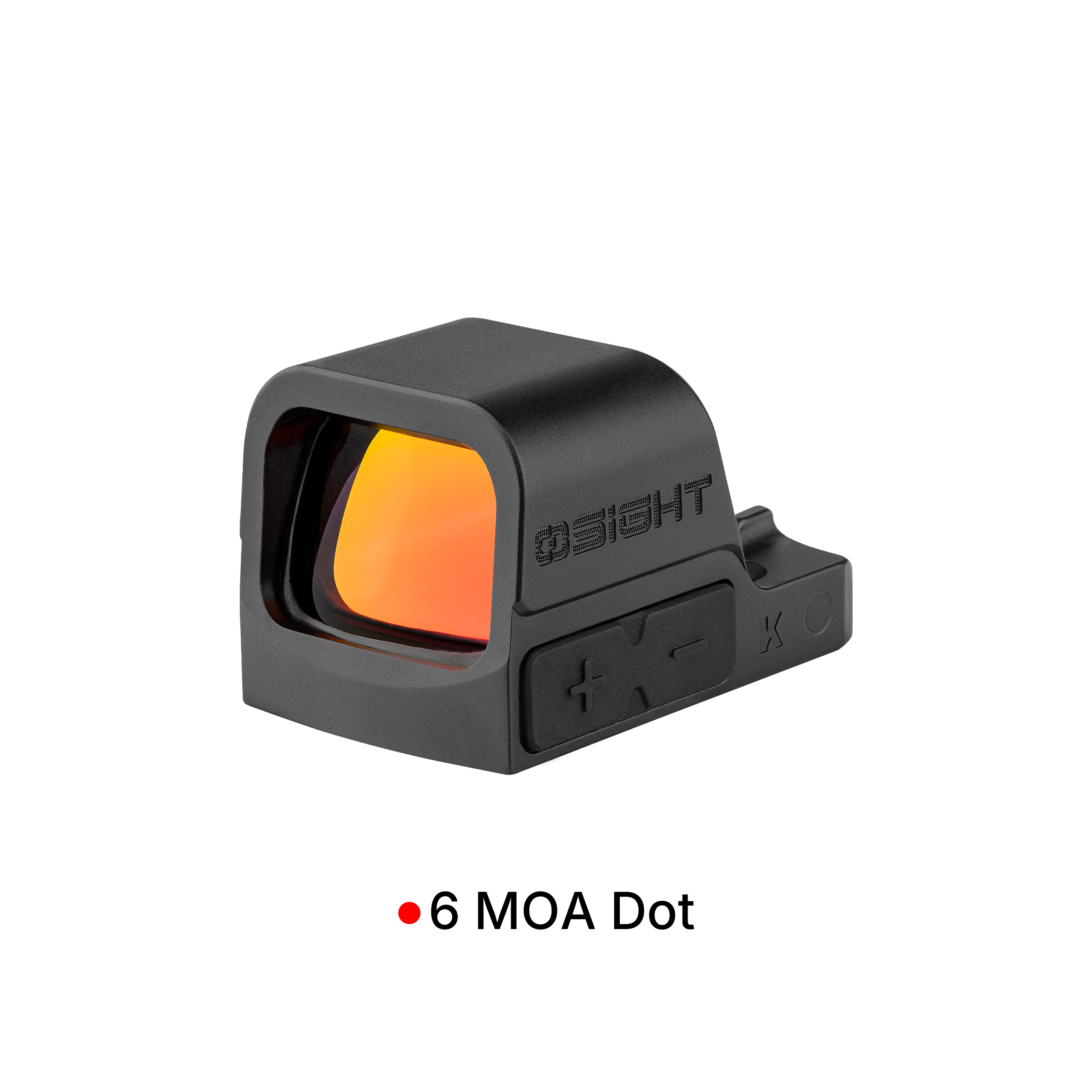 image-full-86566-26f89e6055a42a46622fa345acfbaf29.jpg OSIGHT K, 6 MOA DOT OPEN RED DOT SIGHT RMSc FOOTPRINT, BLACK - Image 1