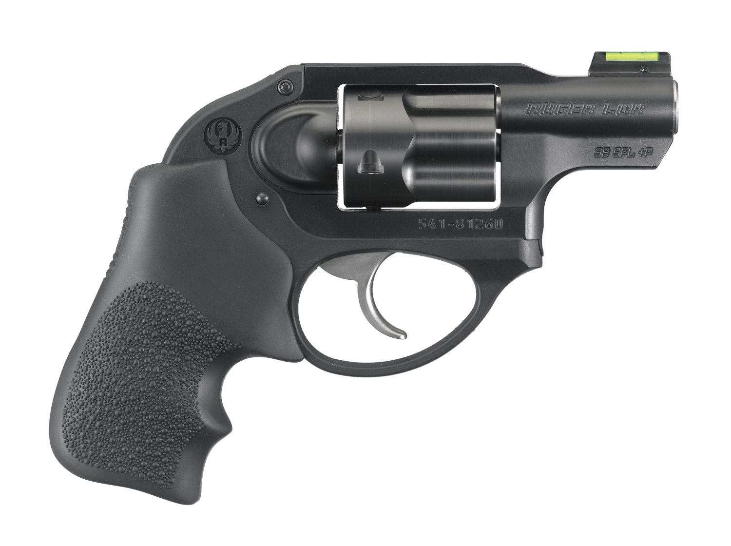 image-full-8792-b43f6a5d110c58df8590e885c2c4ff95.jpg RUGER LCR 38SPL+P MAG REVOLVER BLACK, HOGUE GRIP, FIBER FRONT SIGHT 5RD - Image 1