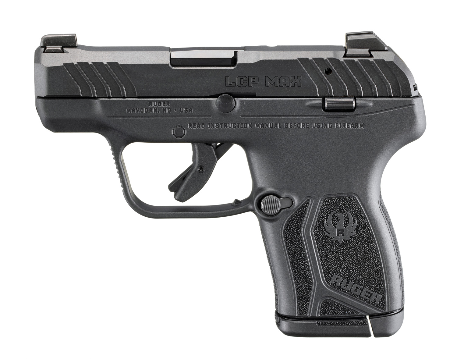 image-full-8886-666bc5e3b880f789146d66dd3603f4ff.jpg RUGER LCP MAX N.M.S. 380ACP 2.8" PISTOL BLACK, TRITIUM/WHITE FRONT SIGHT 1-10RD - Image 1