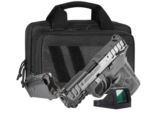 image-full-8899-ae716a3361db61f415deebaf7ebf3941.png SMITH & WESSON EQUALIZER CARRY ON BUNDLE 9MM 3.675" PSTL TS 10/13/15RD, VIRIDIAN OPTIC, SAVIOR BAG - Image 1