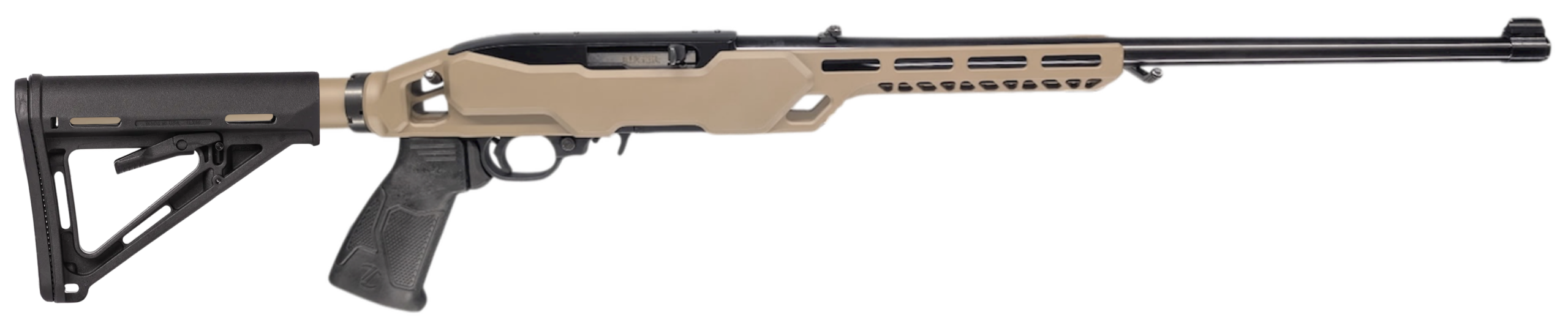 image-full-9153-1e801d7991bd8a5bd0130fbd1f764a16.png RUGER/TIMBER CREEK ENFORCER 10/22 RIFLE 18.5" FDE CHASIS MLOK 10RD MAG - Image 1