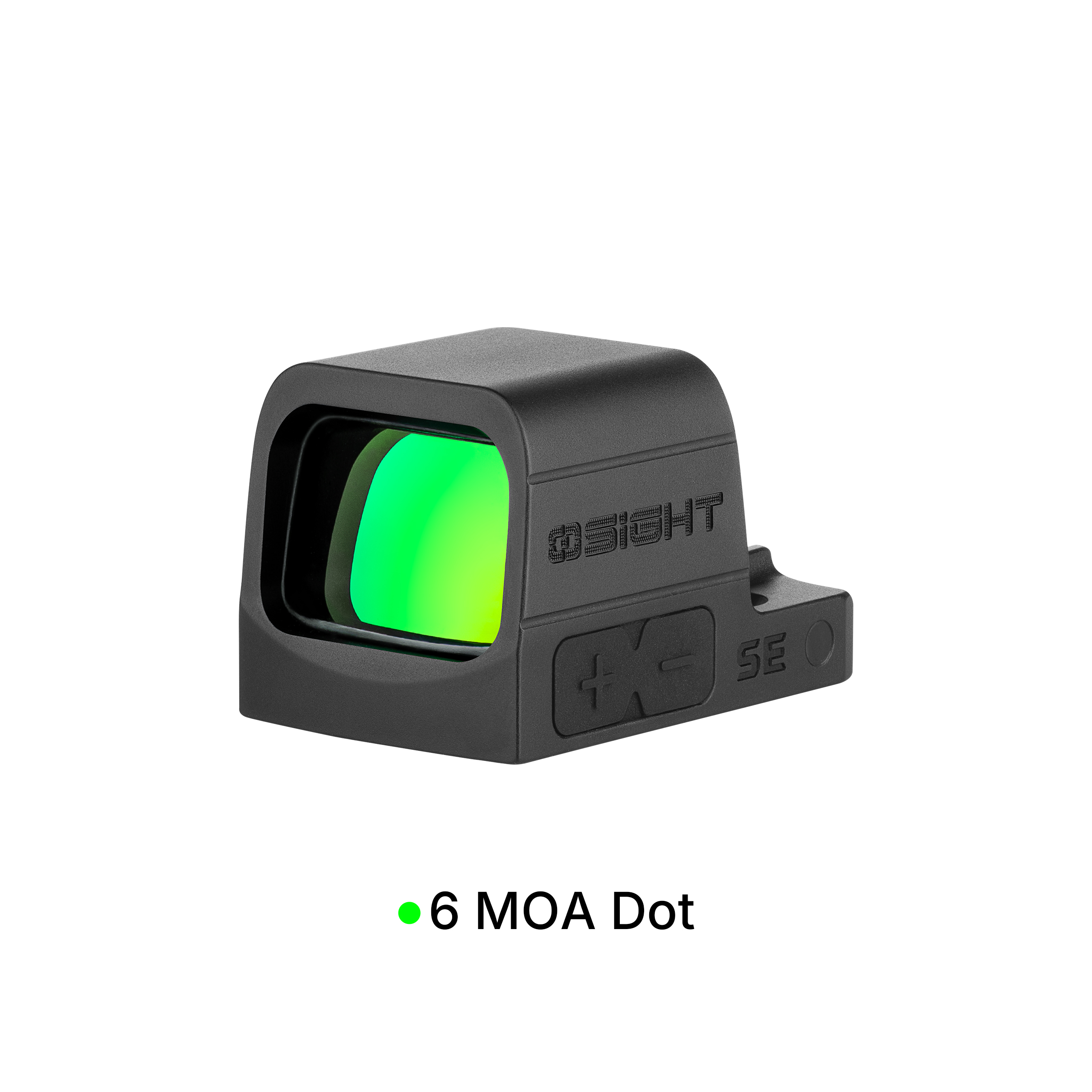 image-full-9301-bd5bfe61238fcd82d2bd80f26ed8ee36.jpg OSIGHT SE 6 MOA GREEN DOT SIGHT RMSc FOOTPRINT, BLACK - Image 1
