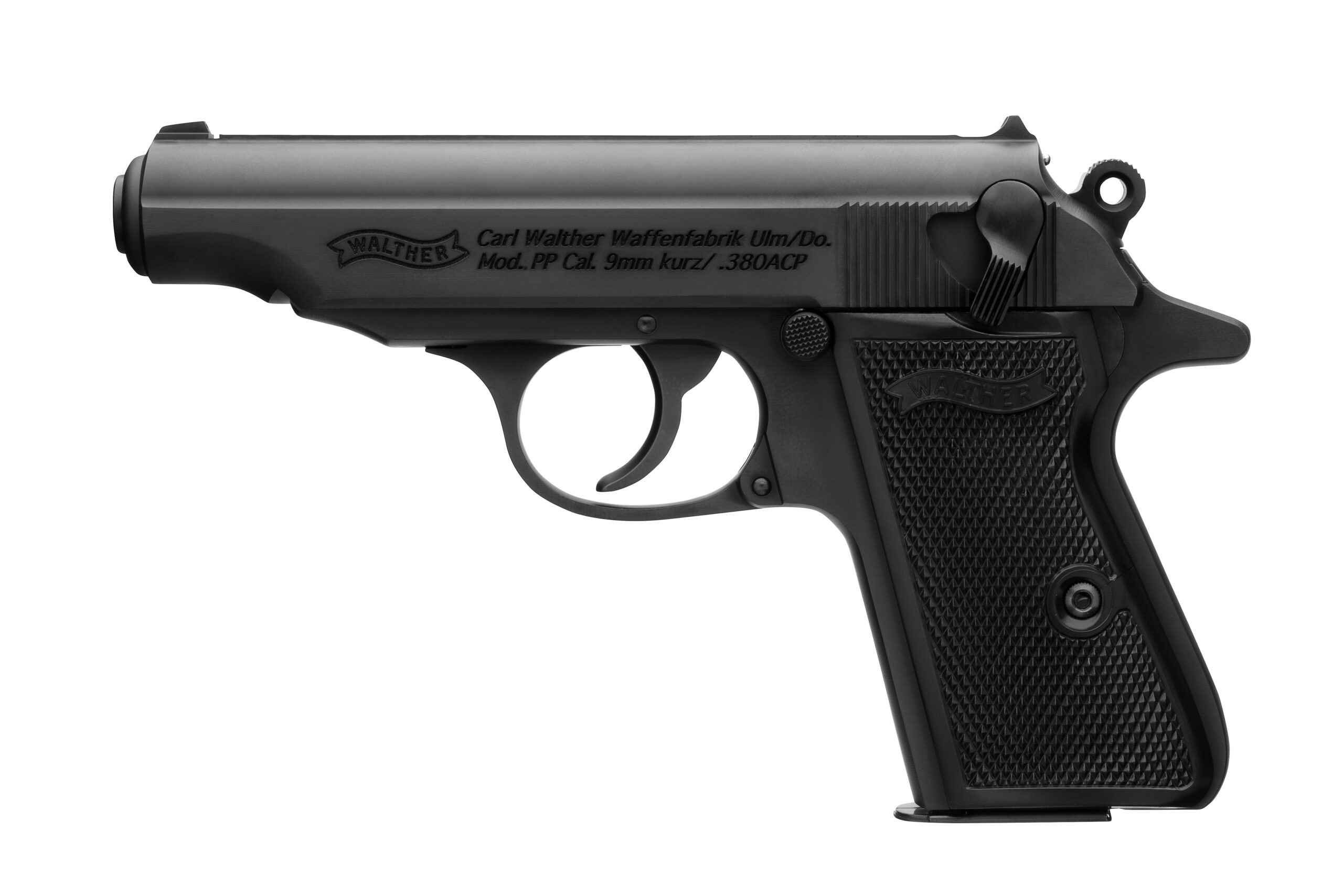 ppblacklefta103.jpg WALTHER ARMS PP 380ACP BLK 3.9" 7+1 # - Image 1