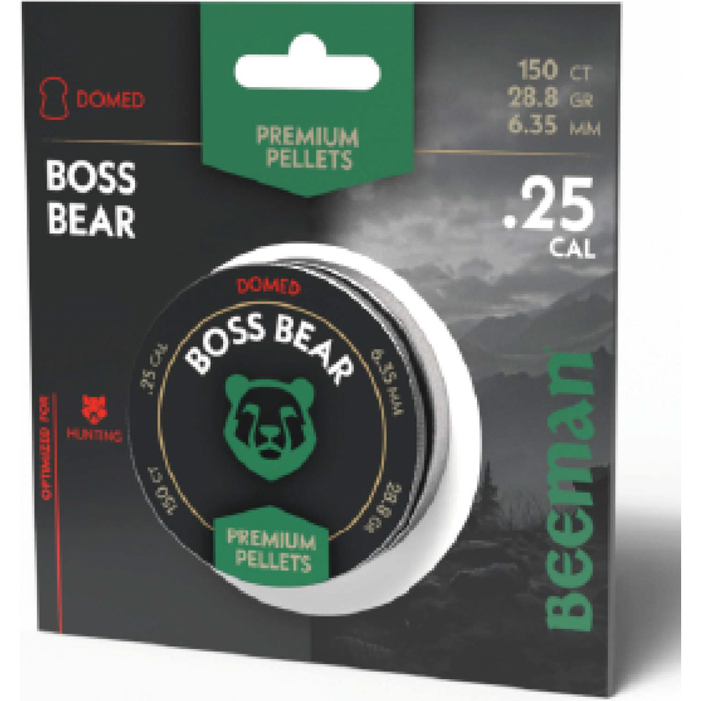 1006679_1.jpg Beeman Boss Bear Domed Pellets .25 150 ct. - Image 1
