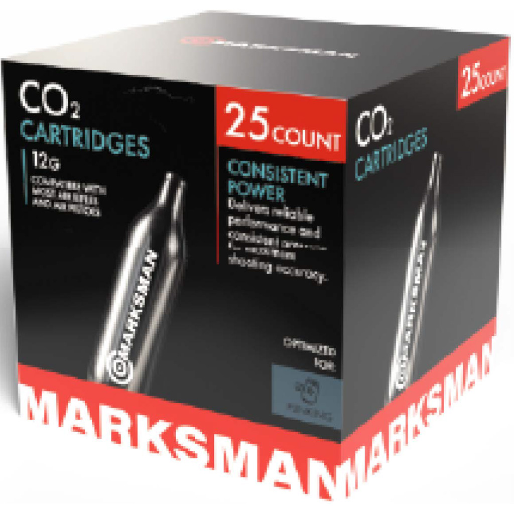 1006686_1.jpg Marksman CO2 Cartridges 12g. 25 ct. - Image 1
