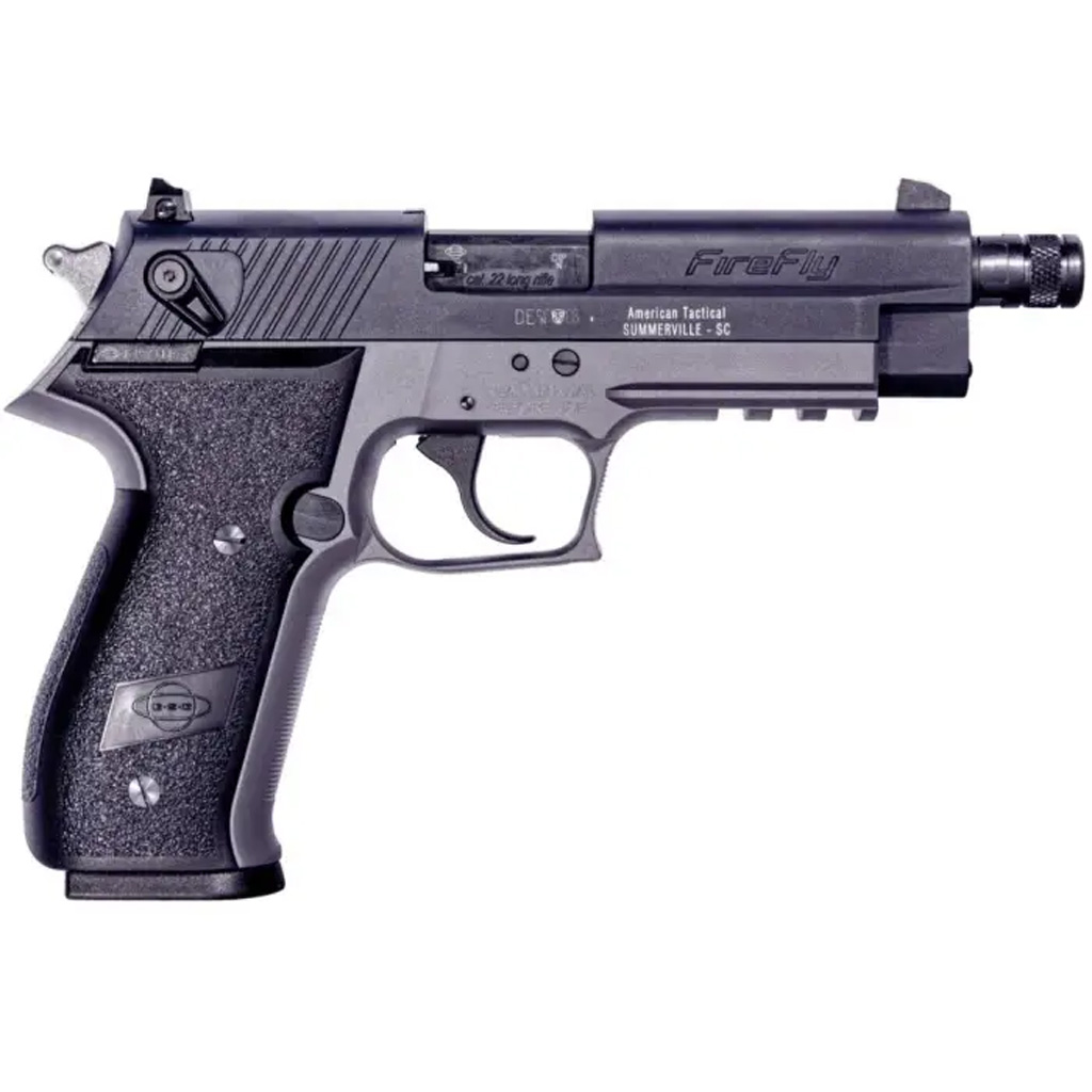 1213732_1.jpg GSG Firefly Pistol 22 LR. 4.9 in. Smoke Grey Threaded 13 rd.