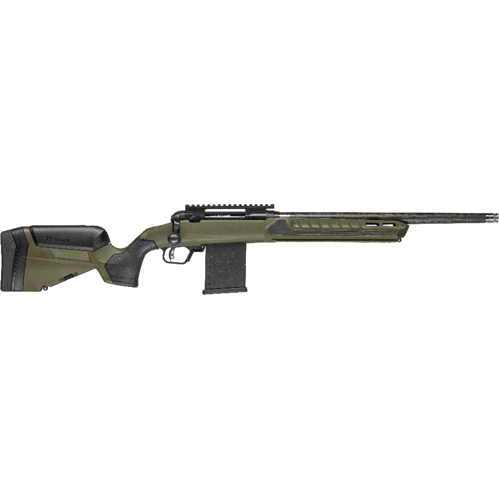 1214210_1.jpg Savage 110 Ultralight Predator Rifle 22 ARC 18 in.Carbon Barrel Hunter Green 10 rd. - Image 1