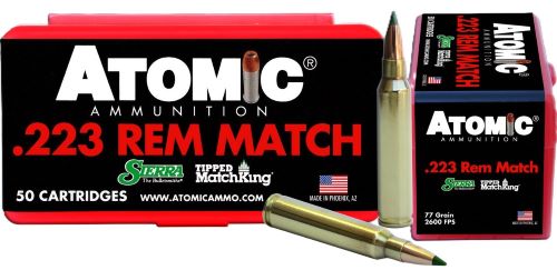 A00452.jpg ATOMIC 223 REM 77GR TIPPED - MATCHKING 50RD 10BX/CS - Image 1