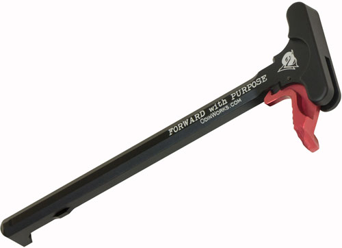 ACCCHXCHRED.jpg ODIN EXTENDED CHARGING HANDLE - RED FOR AR-15 - Image 1