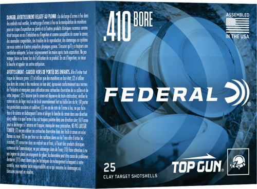 ATGS4121475.jpg FEDERAL TOP GUN 410 2.5" 1/2OZ - #7.5 1330FPS 250RD CASE LOT - Image 1