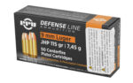 PPU 9MM JHP 115GR 50/1000