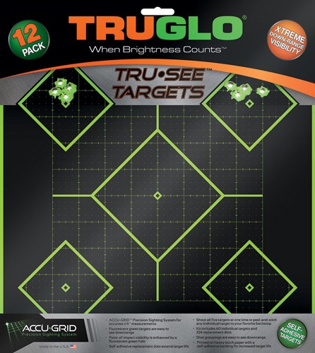 TG14A12.jpg TRUGLO TRU-SEE REACTIVE TARGET - 5 DAIMOND 12-PACK
