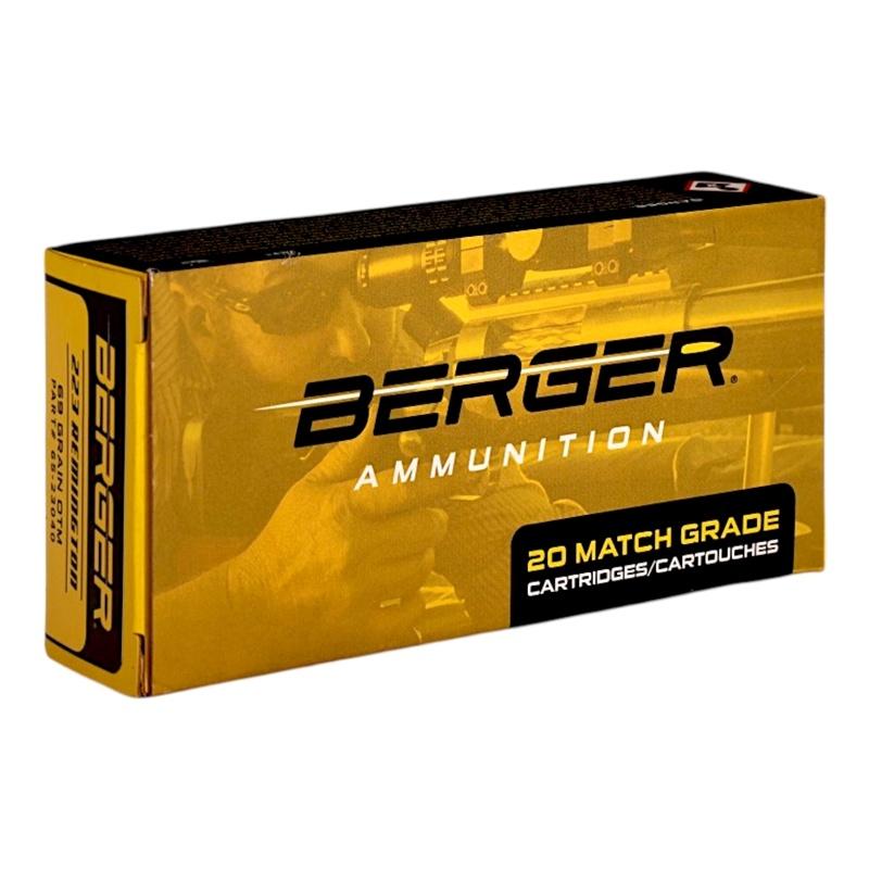 https3A2F2Fmedia.chattanoogashooting.com2Fimages2Fproduct2FBB230402F230401.jpg Berger OTM Rifle Ammunition .223 Rem 69gr OTM 2980 fps 20/ct - Image 1