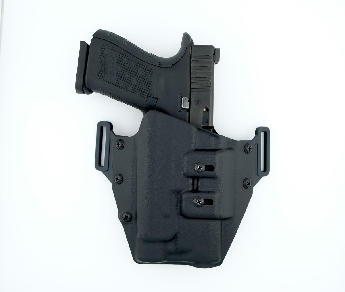 https3A2F2Fmedia.chattanoogashooting.com2Fimages2Fproduct2FCU15332FUni2520Light2520OWB2520Front.jpg Crucial Concealment Universal Light OWB Holster for Surefire x300U/T A and B - Image 1