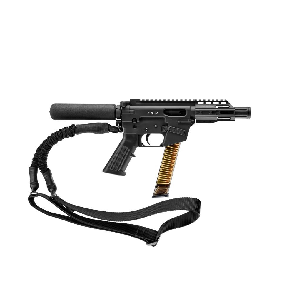 https3A2F2Fmedia.chattanoogashooting.com2Fimages2Fproduct2FFQFX9P4T2FFX-9P4-T_1.jpg Freedom Ordnance FX-9 AR Style Handgun 9mm Luger 31rd Magazine 4" Barrel with Sling Uses Glock Style Mags - Image 1