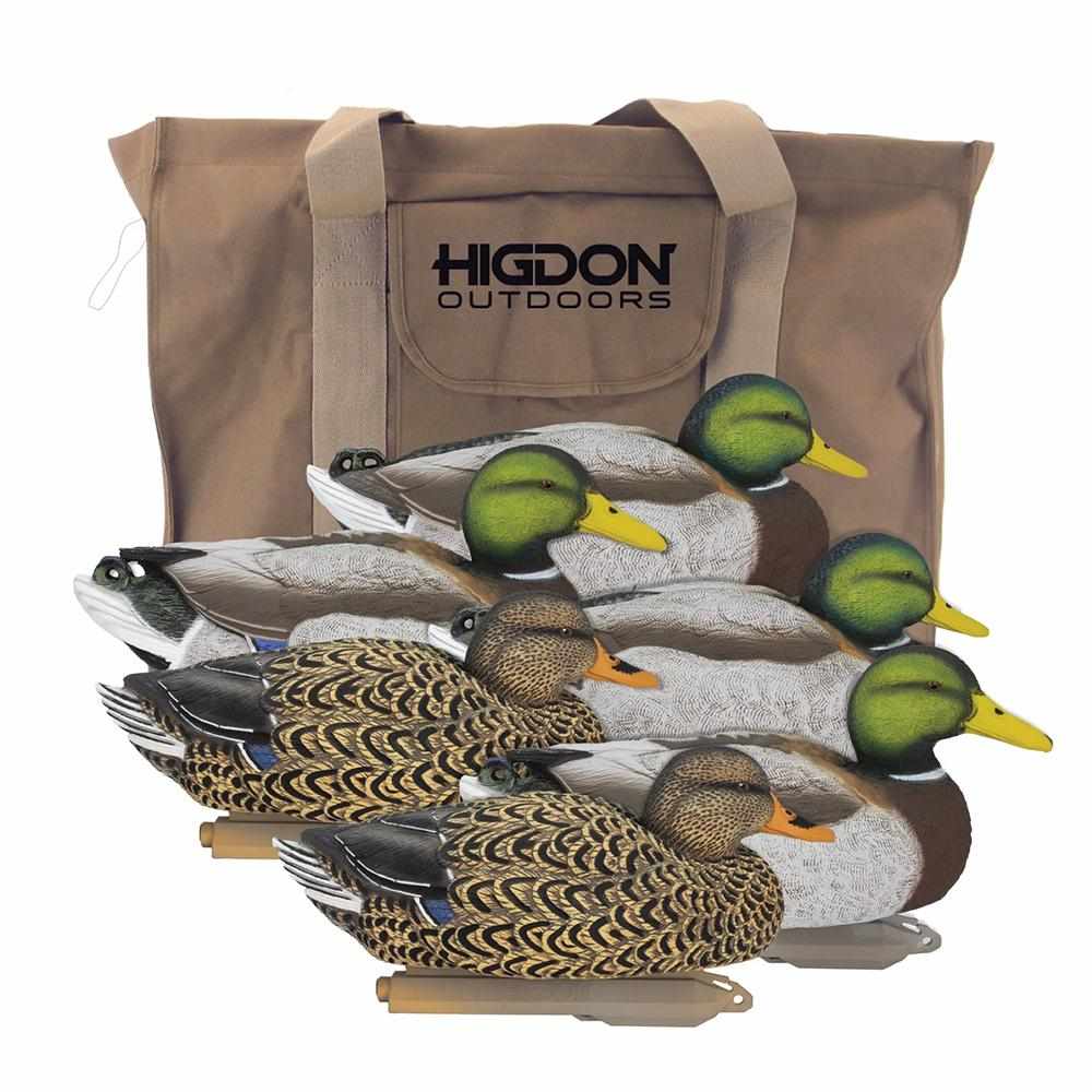 https3A2F2Fmedia.chattanoogashooting.com2Fimages2Fproduct2FHG170132FHG17013-1.jpg Higdon Legacy Mag Mallard Duck Decoys Magnum 6/ct with Bag - Image 1