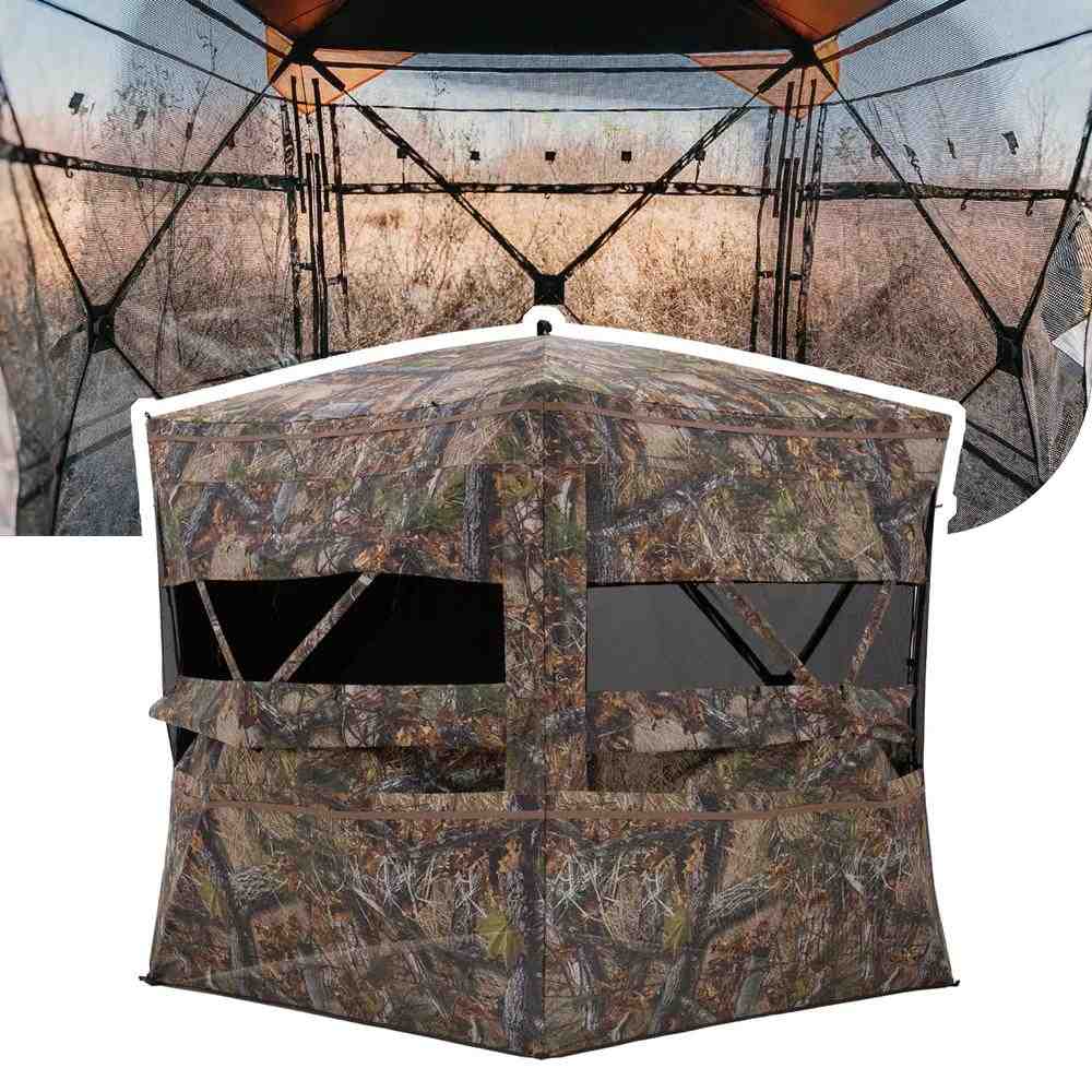 https3A2F2Fmedia.chattanoogashooting.com2Fimages2Fproduct2FQRNS350FT2FQRNS350FT-1.jpg Barronett Blinds Insight 350 Ground Blind Fence Line Camo - Image 1
