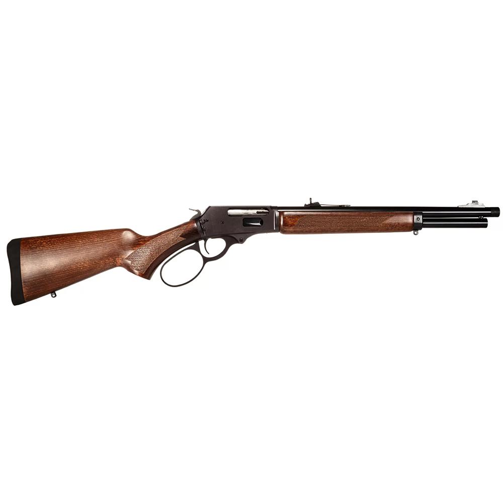 https3A2F2Fmedia.chattanoogashooting.com2Fimages2Fproduct2FTE9504541612FTE9500441611.jpg Rossi R95 Trapper Lever Action Rifle 454 Casull 7rd Capacity 16.5" Barrel Black Receiver/Walnut Stock - Image 1