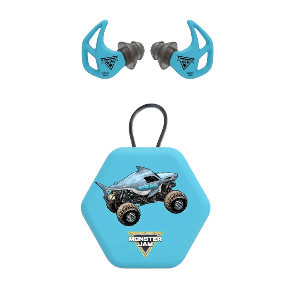 https3A2F2Fmedia.chattanoogashooting.com2Fimages2Fproduct2FXLX20MJM2FXLX20MJM-1.jpg Axil Monster Jam X20 Ear Plugs 17dB or 19dB Megalodon Blue - Image 1