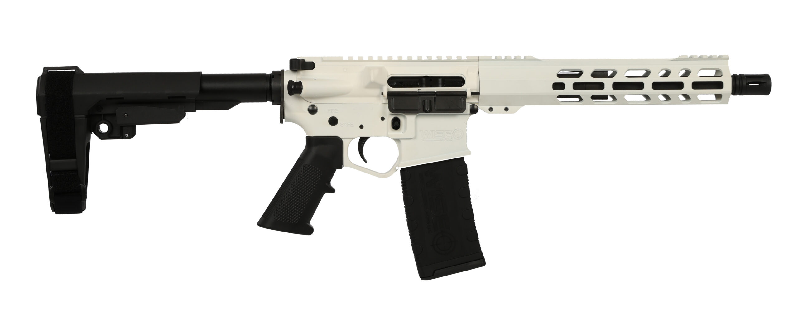 wise0001whitelong72e0.jpg WISE ARMS WA-15B 300BLK WHT 10.5" SBA3 - Image 1