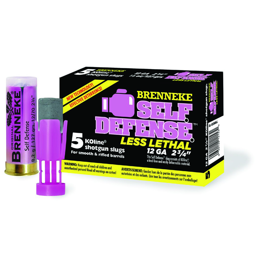 1004839_1.jpg Brenneke Self Defense Less Lethal Sabot Lead-Free 12 ga. 2 3/4 in. 1/3 oz. 5 rd. - Image 1