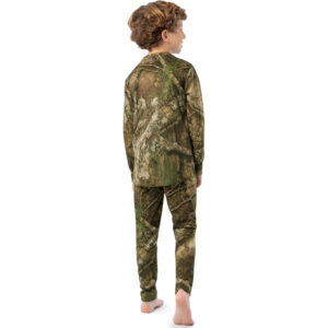 Indera Youth Camo Thermal Baselayer Set Realtree APX Small