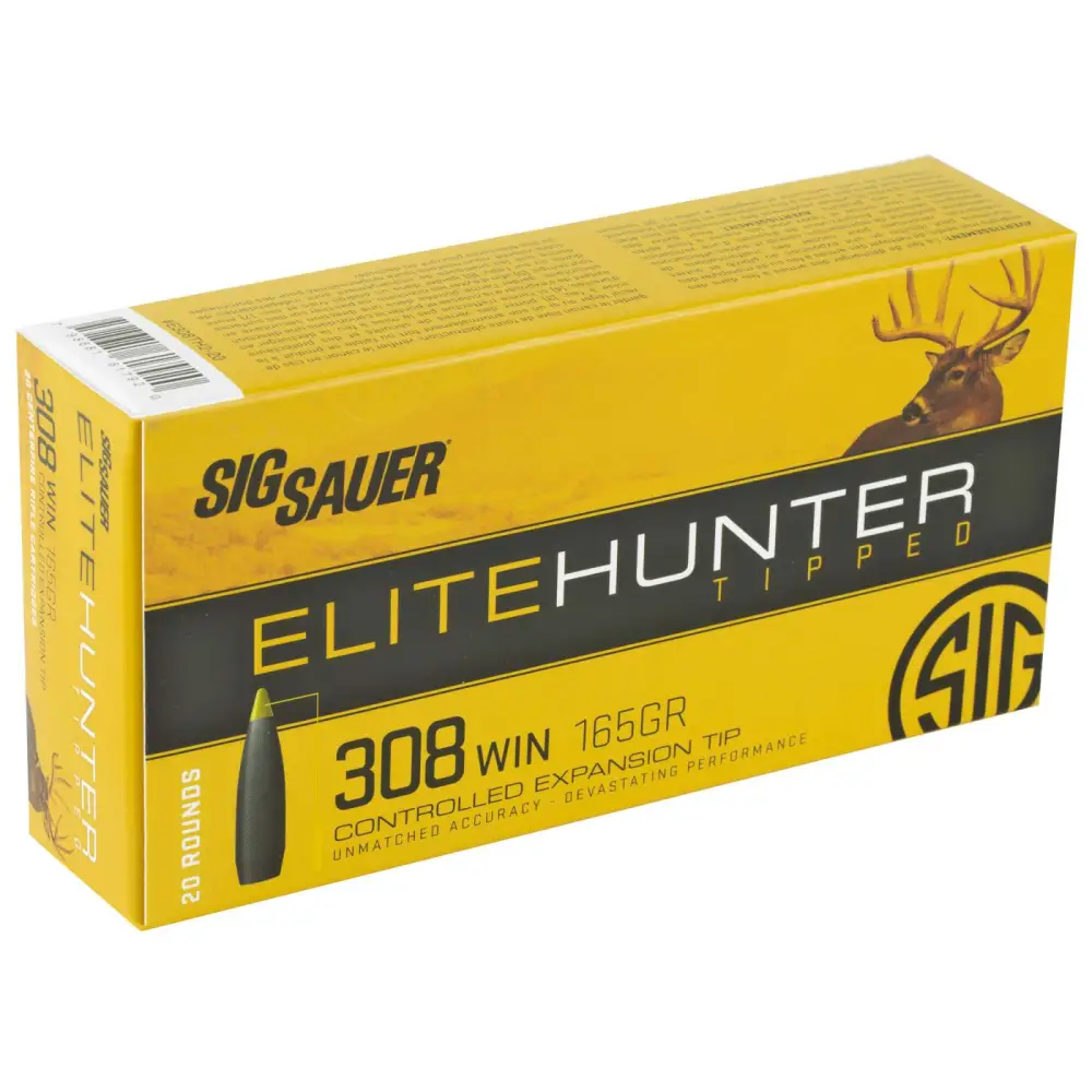 293852-14162530.webp SIG SAUER ELITE HUNTER 308WIN 165GR 20RD BX - Image 1