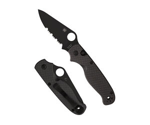 SPYDERCO BUTTONUP CF PS 3.27" BLK