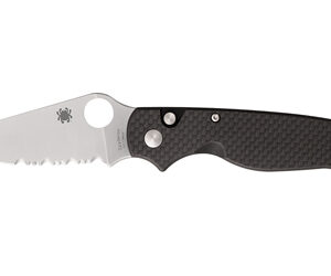 SPYDERCO BUTTONUP CF PS 3.27" BK/SLV