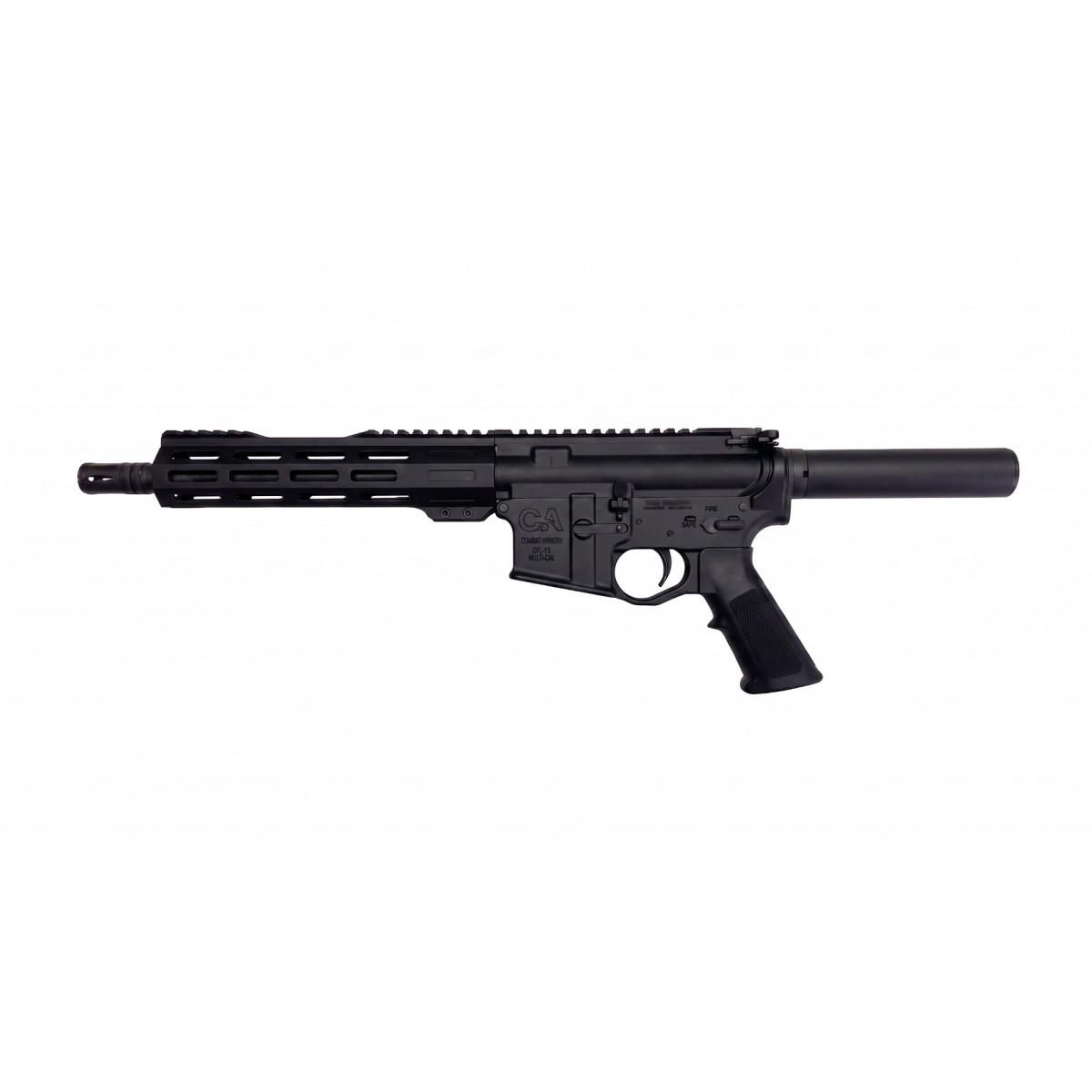 https3A2F2Fmedia.chattanoogashooting.com2Fimages2Fproduct2FAWCA1510SR556P2FAWCA1510SR556P.jpg Combat Armory CA-15 Pistol 5.56mm 30rd Magazine (1) 10.5" Barrel 10'' Slim Pic M-LOK Rail - Image 1