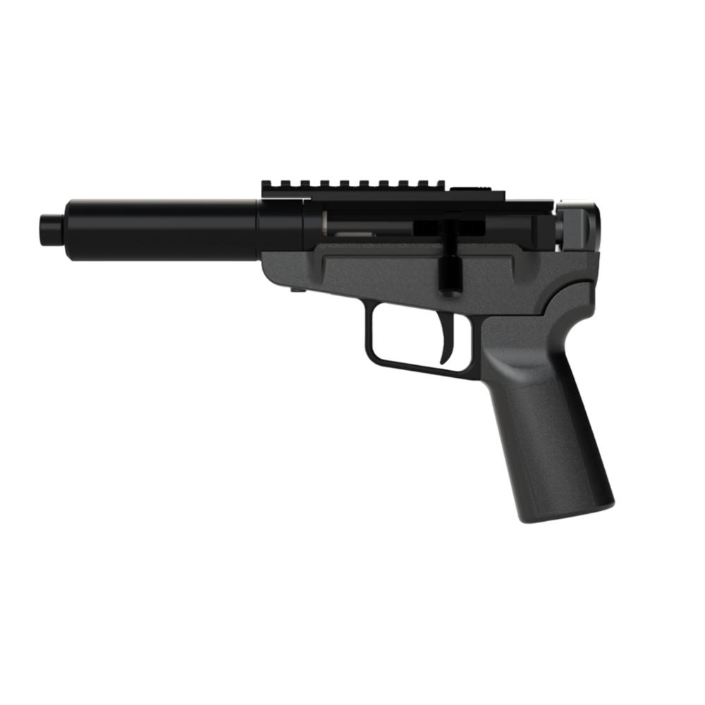 https3A2F2Fmedia.chattanoogashooting.com2Fimages2Fproduct2FDKSA1012FDKSA101-1.jpg Dark Mountain Stowaway Handgun 5.7x28mm Single Shot 5" 1/2x28 Threaded Barrel Black - Image 1