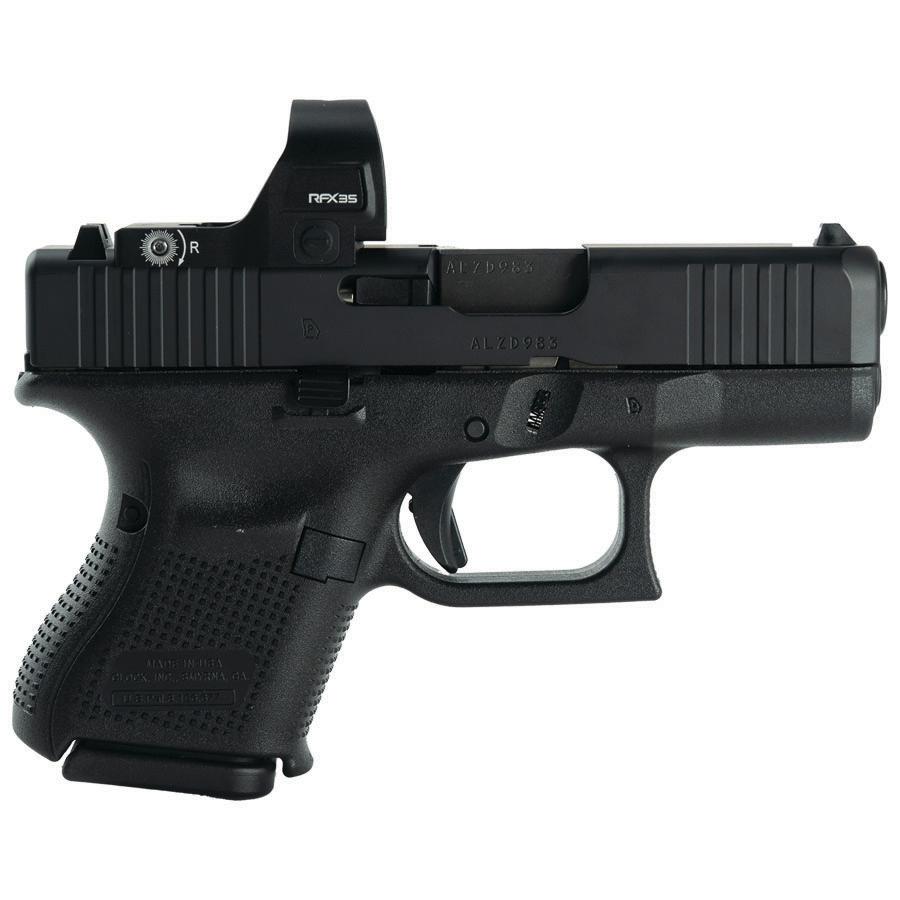 Glock V-Series Model 26 Handgun 9mm Luger 10rd Magazines (3) 3.43" Barrel Black US Made w/Viridian RFX35 Green Dot - Image 1